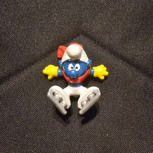 1980s‎ Ice Skater Smurf Vintage Collectible Peyo Schleich